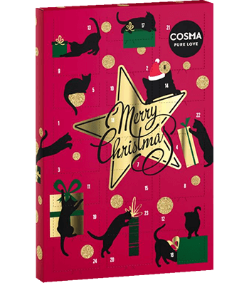 Cosma Snackies kissan joulukalenteri