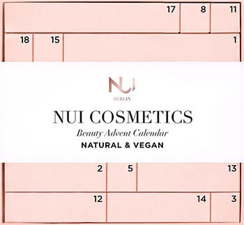 NUI Cosmetics luonnonkosmetiikka joulukalenteri